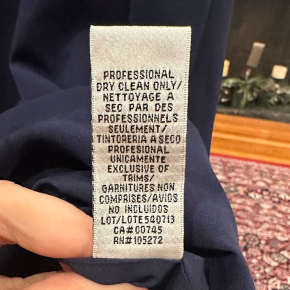 NWT JS Collections Illusion Lace Neck Mermaid Dress NEW Gown Navy Blue - Picture 11 of 13